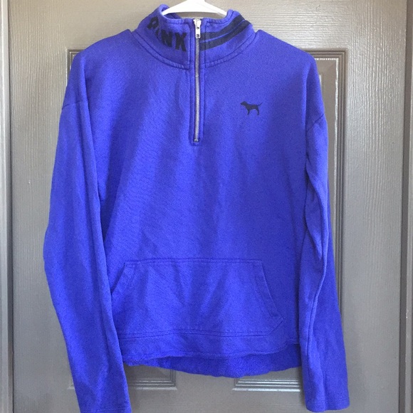 PINK Victoria's Secret Tops - PINK Victoria Secret Quarter Zip Pullover, Small